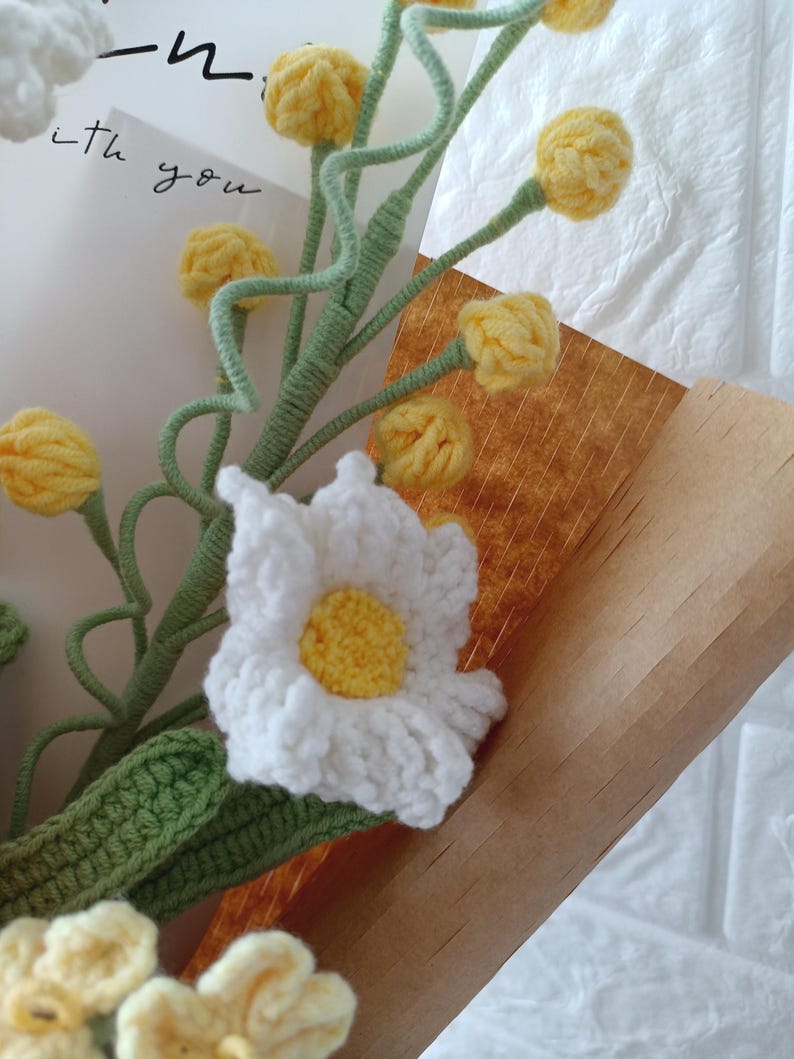 Radiant Warmth: Vibrant Multi-Color Hand-Knitted Bouquet | A Bundle of Sunshine