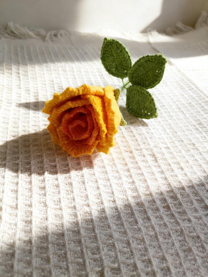 Handmade Crochet Rose Bouquet