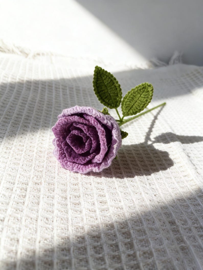 Handmade Crochet Rose Bouquet
