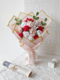 Gentle Peninsula: Pink & White Gradient Bouquet