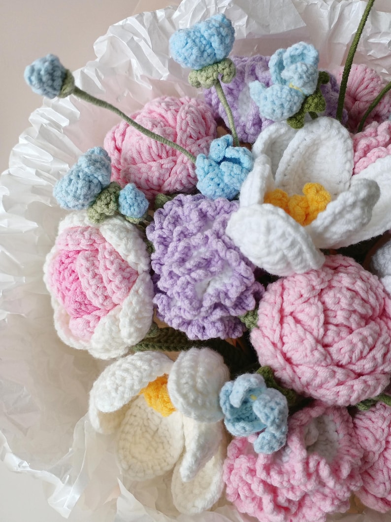 Lilac Dream: French Style Purple Crochet Floral