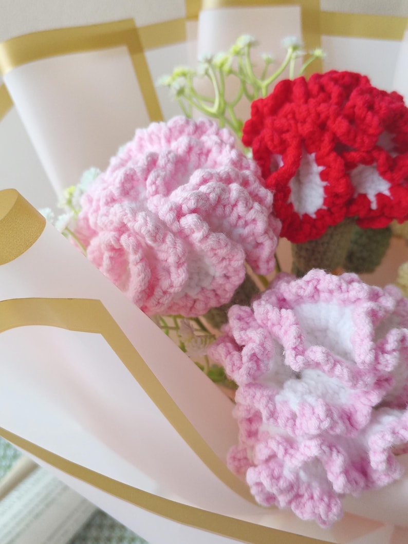 Sweet Confession: Pink Crochet Healing Bouquet