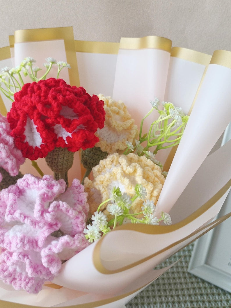 Sweet Confession: Pink Crochet Healing Bouquet