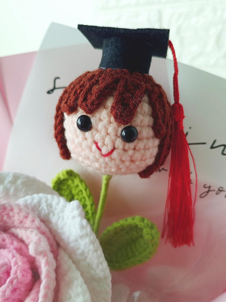 The Graduation Keepsake | Custom Amigurumi & Crochet Bouquet