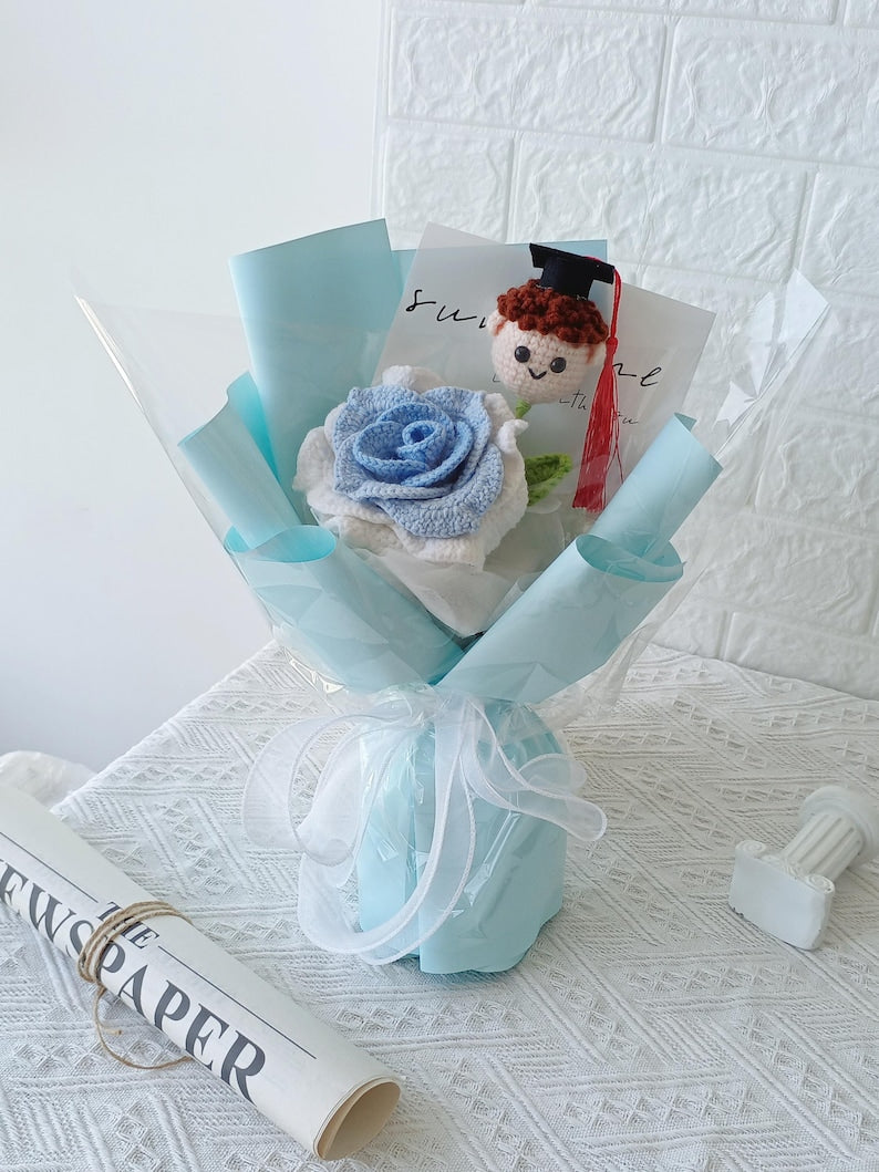 The Graduation Keepsake | Custom Amigurumi & Crochet Bouquet
