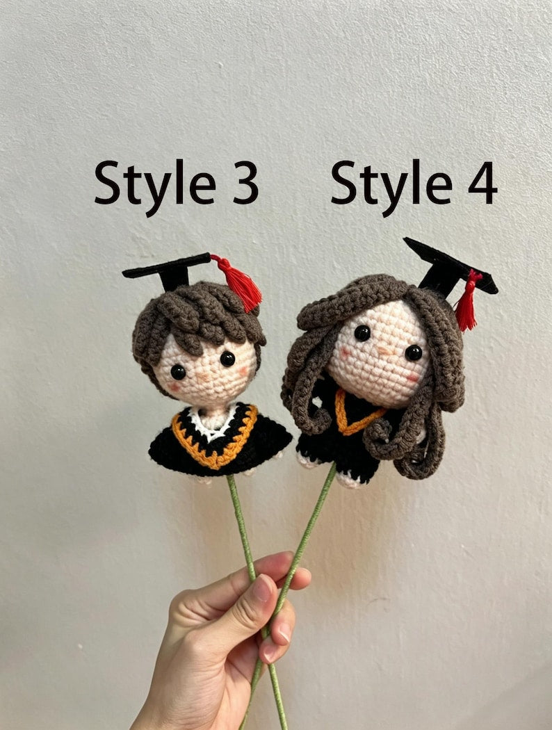 The Graduation Keepsake | Custom Amigurumi & Crochet Bouquet