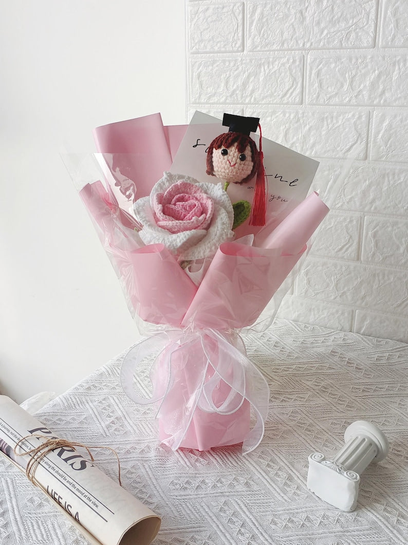 The Graduation Keepsake | Custom Amigurumi & Crochet Bouquet